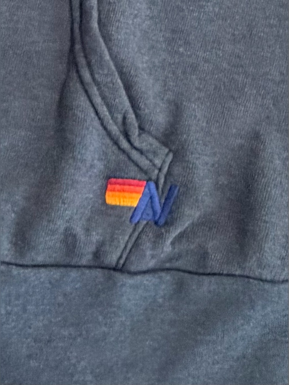 Aviator Nation 5 Stripe Rainbow Navy Charcoal Hoodie Sweatpants Set XS - Picture 4 of 15